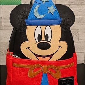 Disney Mickey Mouse Magic Hat Backpack - Red and Black